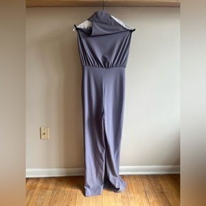 Lulu’s lavender halter neck jumpsuit